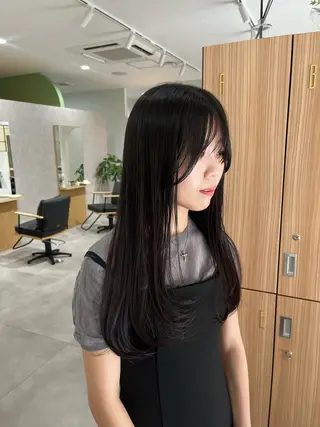 セミロング 西田 歩果のヘアスタイル