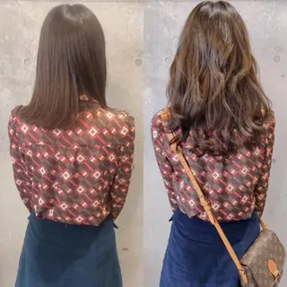 ロング カラー ヘアアレンジ キッズ ネイル マツエク・マツパ ACHFILO モデル募集のヘアスタイル