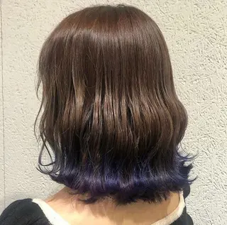 ミディアム カラー ヘアアレンジ 髪質改善/ ツヤ髪カラー/高井のヘアスタイル