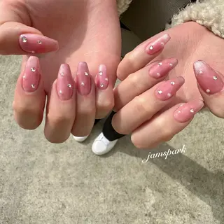 セミロング ネイル jamspark ✨のネイルデザイン