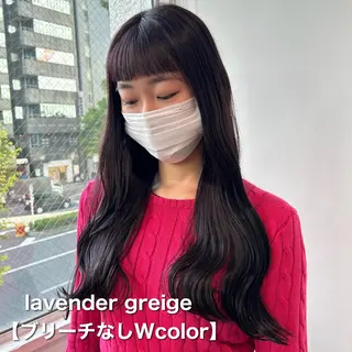 ロング カラー 愛結 暖色カラー🎀🩰のヘアスタイル