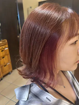 ミディアム 宮川 桃英のヘアスタイル