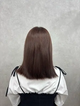 ミディアム カラー 倉澤 愛理のヘアスタイル