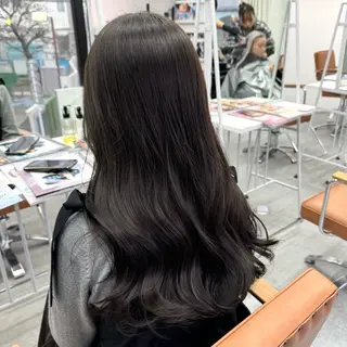 ロング カラー ヘアアレンジ ブリーチなしカラー /ベージュ/安形翔のヘアスタイル