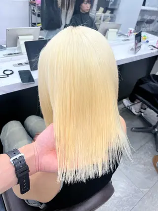 カラー 渋谷🎨ハイトーン ×エクステ🎨レンのヘアスタイル