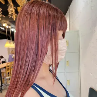 セミロング カラー ヘアアレンジ 🎀ダブルカラーレイ ヤーyuuri🎀のヘアスタイル