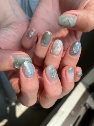 ネイル 草加ニュアンスネイル 🌚hersのネイルデザイン