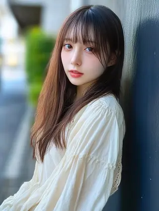 カラー ロング 天神大名/淡色カラー かずゆき/ハイトーンのヘアスタイル