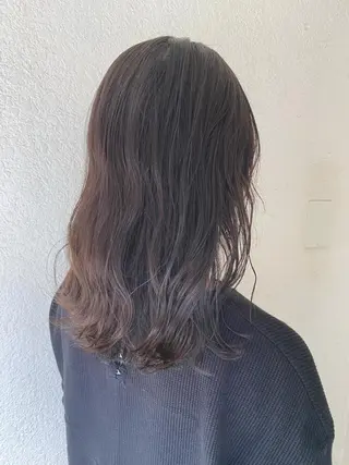 セミロング カラー 小川 美奈のヘアスタイル