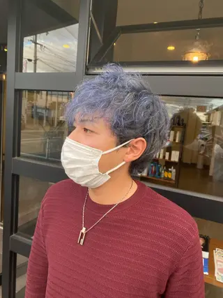 メンズ maco 艶感ハイトーン🦋のヘアスタイル