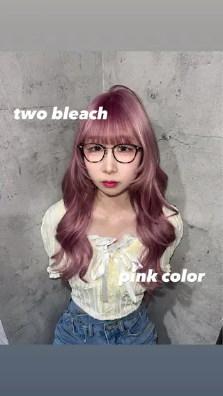 ロング ブリーチ/エクステ/ 19歳/新宿/アリルのヘアスタイル