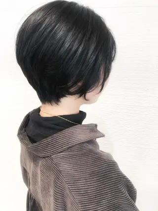 ショート ショート/ボブ/ 白髪ぼかし/しんやのヘアスタイル