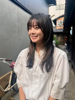 ロング rin&cambio所属・ヒロモト アサカのヘアスタイル