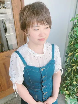 ショート カラー ヘアアレンジ ture by gladのヘアスタイル