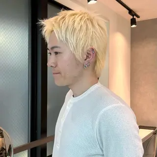 カラー メンズ ヒビキ/モテ×愛され /ブリーチ特化のヘアスタイル