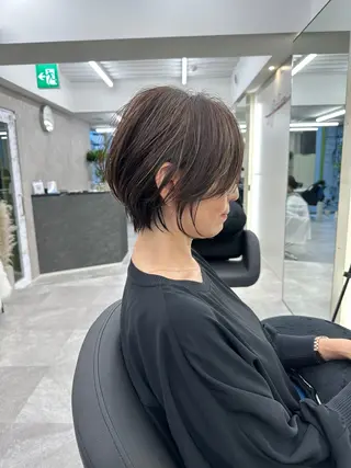 ショート カラー 似合わせスタイル 岡田勇哉のヘアスタイル