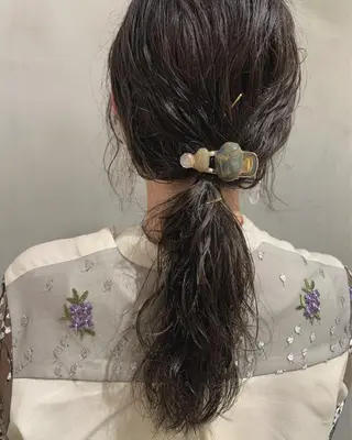 セミロング カラー パーマ 優作 〜圧倒的信頼〜のヘアスタイル