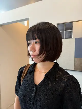 ミディアム UNFEIGNED02所属・カイ/名古屋・伏見 カットモデルのヘアスタイル