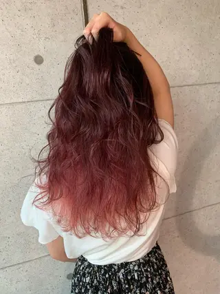 セミロング カラー 福森 みずきのヘアスタイル