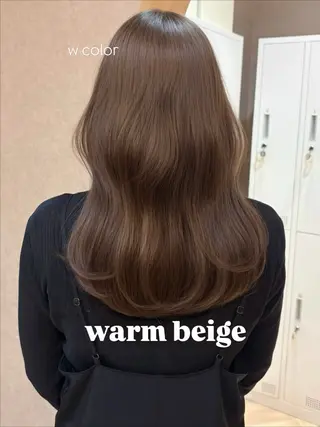 ミディアム 似合わせ/ベージュ /レイヤー/りほ🤍のヘアスタイル