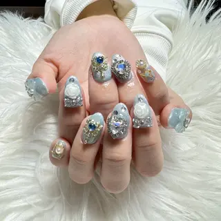 ネイル 🎀nana🫧 ワンホンネイル🎀のネイルデザイン