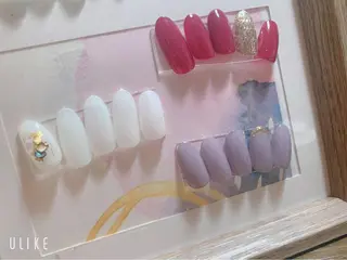 ネイル うる艶/透明感 Rirashaのネイルデザイン