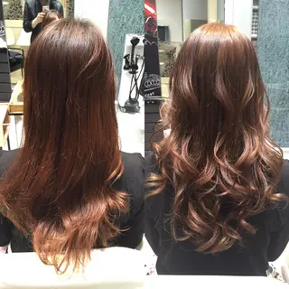 ミディアム セミロング ロング カラー Re:ta KANZOのヘアスタイル