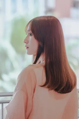 セミロング カラー パーマ 髪質改善HALO トリートメント専門店のヘアスタイル