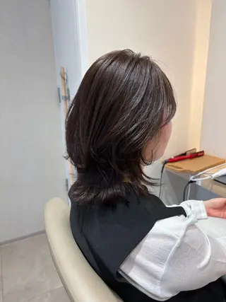 ミディアム カラー レイヤー/透明感/髪 質改善/メンズ/佐藤のヘアスタイル