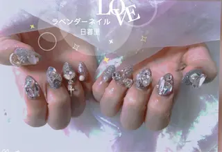 ネイル ラベンダー💖日暮里 ルル💖ネイルのネイルデザイン