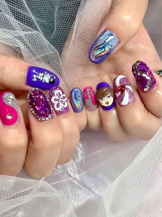 ネイル シェアサロンLei.g(レイジー)所属・3Dアートネイル💗 都築レナのネイルデザイン