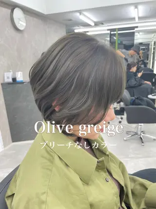 ショート カラー 心斎橋/ブリーチなし 髪質改善/レイヤーのヘアスタイル