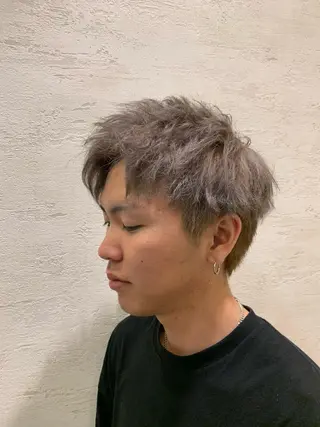 カラー メンズ 竹田 京人のヘアスタイル