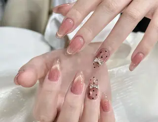 ネイル By moonネイル 🌷ワンホン/韓国風のネイルデザイン