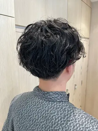 ショート パーマ メンズ 韓国ヘアメイク🎀/ 縮毛矯正✨山本媛香のヘアスタイル