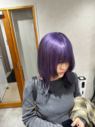 セミロング JOS所属・上野/エフェクトブリ ーチ✂︎touiのヘアスタイル