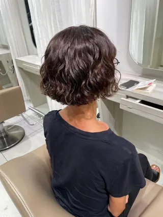 パーマ Hair salon　Sui所属・ハッシュカット 暖色カラー/伊藤菜月のヘアスタイル