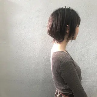 ショート カラー ボブ/ショート/ 白髪染め/メンズ葛西のヘアスタイル