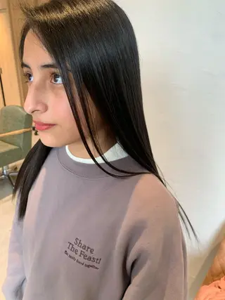 セミロング AO所属・RISAKO 艶髪モテヘア🎀府中のヘアスタイル