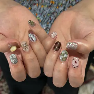 ネイル hinako /個性派ニュアンスのネイルデザイン