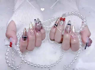 ネイル Chiara 長さだしのネイルデザイン