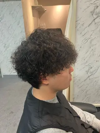 パーマ メンズ メンズ特化/パーマ/ フェードWATARUのヘアスタイル
