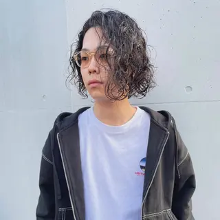 ミディアム パーマ メンズ 🌈圧倒的デザイン パーマ　関和希のヘアスタイル