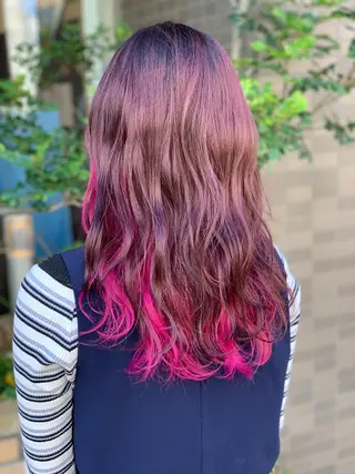 セミロング カラー 髪質改善美容室Lust所属・美容室Lust💚 嶋崎　鷹のヘアスタイル