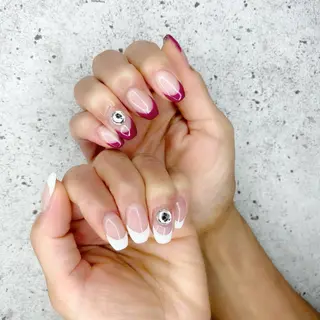 セミロング カラー パーマ ヘアアレンジ メンズ キッズ ネイル マツエク・マツパ Salon Ｋのネイルデザイン