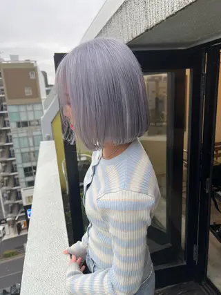 ショート カラー パーマ ヘアアレンジ メンズ キッズ nico TOKYO 渋谷所属・ブリーチ　ハイトーン 特化🌈フジタハルキのヘアスタイル