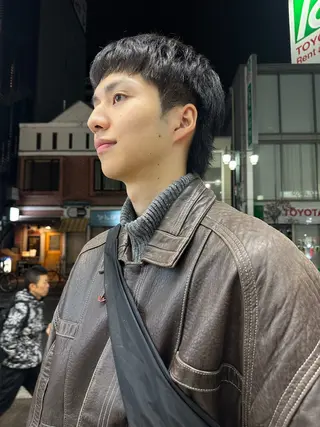 ショート メンズ Rei/ 縮毛矯正/ ハイライトカラー募集のヘアスタイル