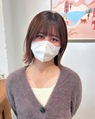 ミディアム aiko【艶カラー ・ミニモ年内で終了】のヘアスタイル