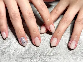 ネイル Li aile eye&nail 上本町店所属・Li aile kana🐰🩵のネイルデザイン