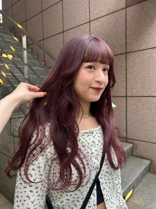 ロング カラー じゅわっと暖色カラー 🍊Moemiのヘアスタイル